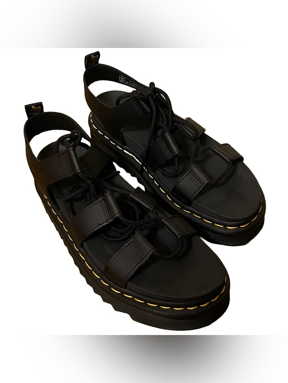 Dr. Martens “Nartilla” Black Lace-Up Sandals Women’s UK 6/US 8